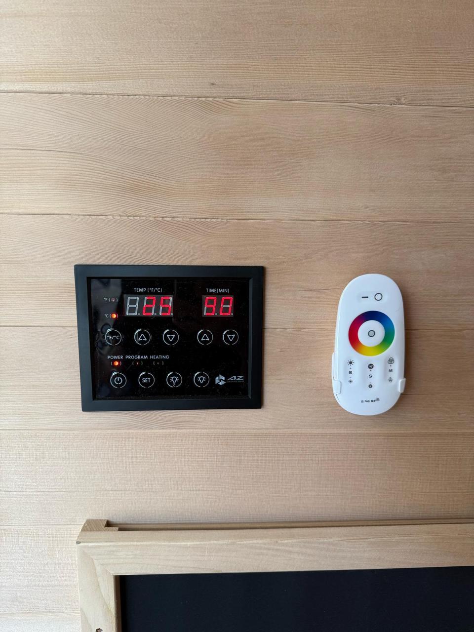 Panel de control del sauna modelo 1